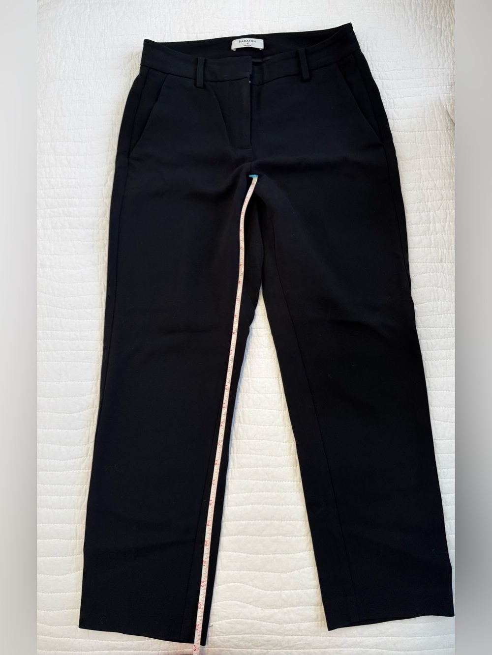Babaton Black Tailored Straight-Leg Pants
